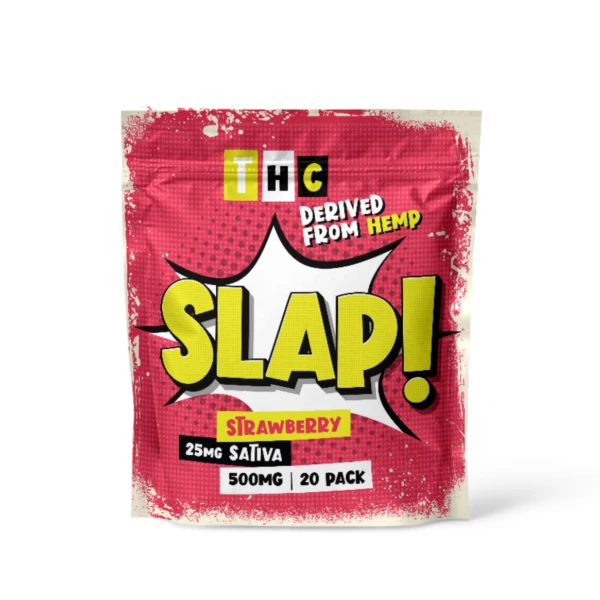 Slap! Strawberry | 25mg D9 THC Gummies