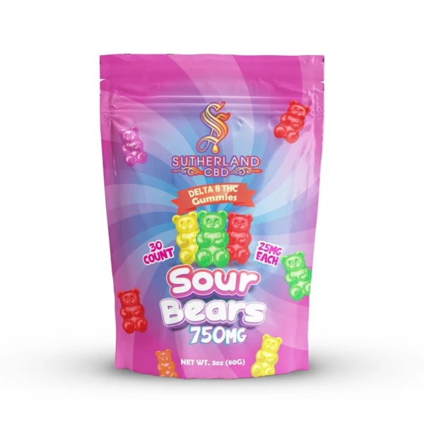 Sour Bears | Delta 8 THC Gummies | 30 Count
