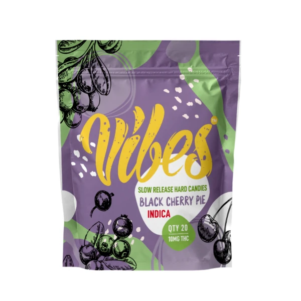 Vibes Hard Candy: Black Cherry Pie 10mg